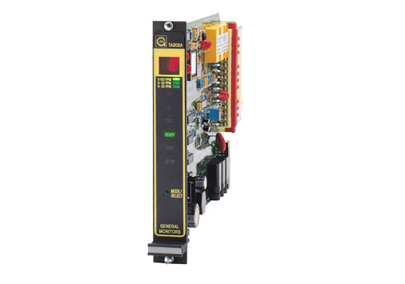 The TA202A is a single-channel H2S Trip Amplifier Module for use with our H2S Intelligent Sensors. It is designed to monitor H2S in parts per million (ppm) levels and provide status indication and alarm outputs. Microprocessor-based electronics allow all options to be user selectable through front panel interface (mode / select switch and digital display).